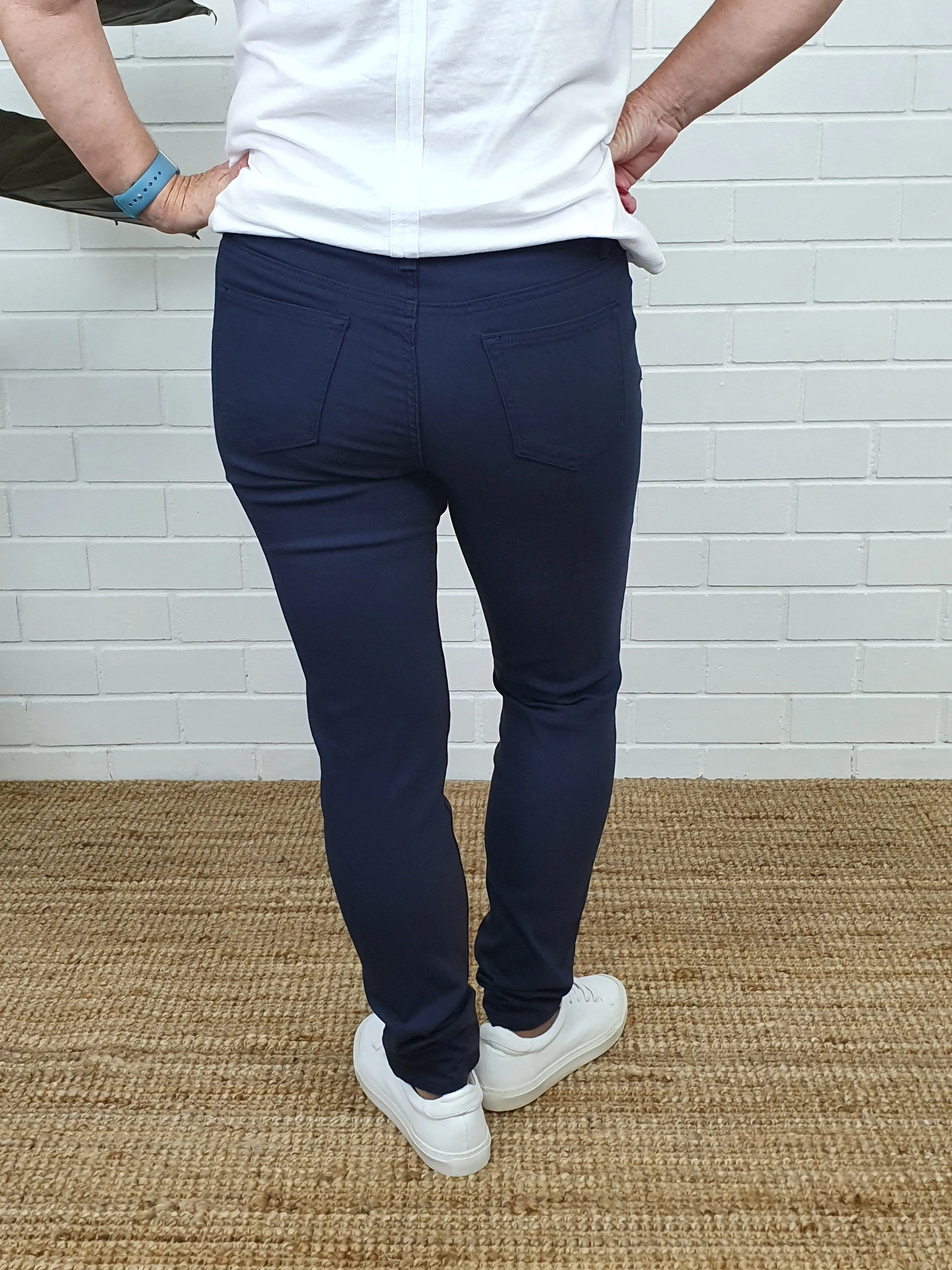 Wakee Stretch Jeans Navy