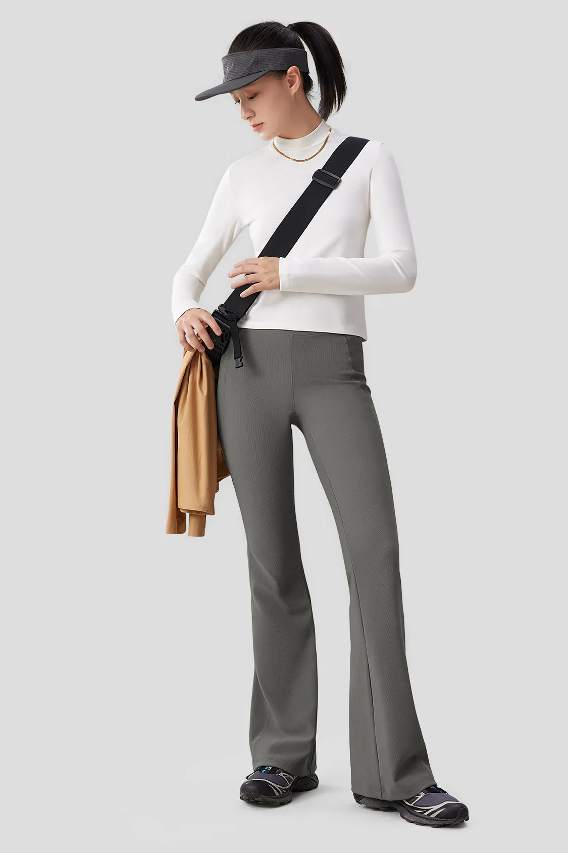 Women's High Elasticity Flared Pants