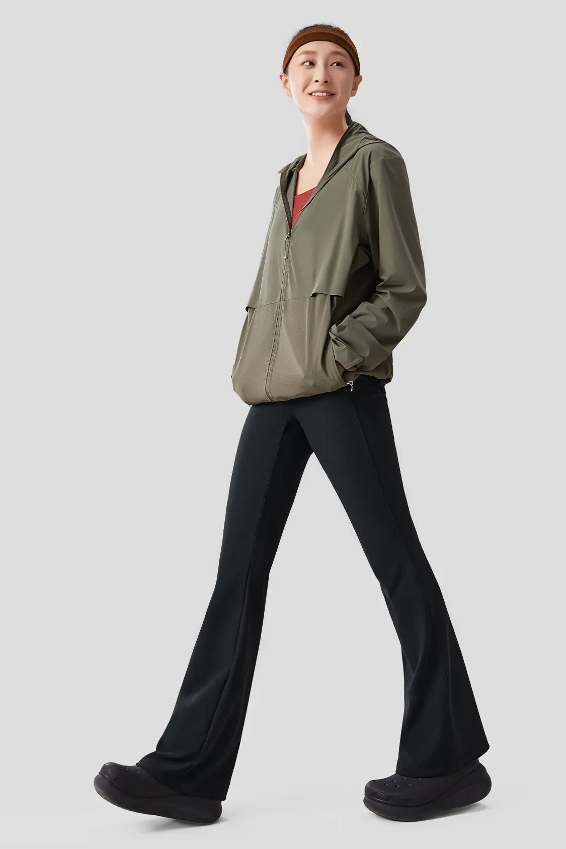 Women's High Elasticity Flared Pants