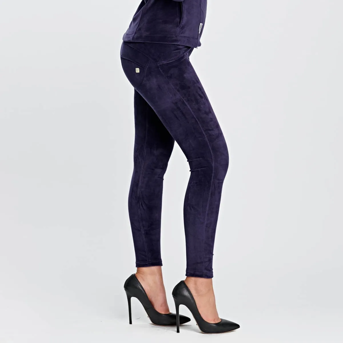 WR.UP® Velvet Set - Mid Waist - Full Length - Violet Tracksuit Set