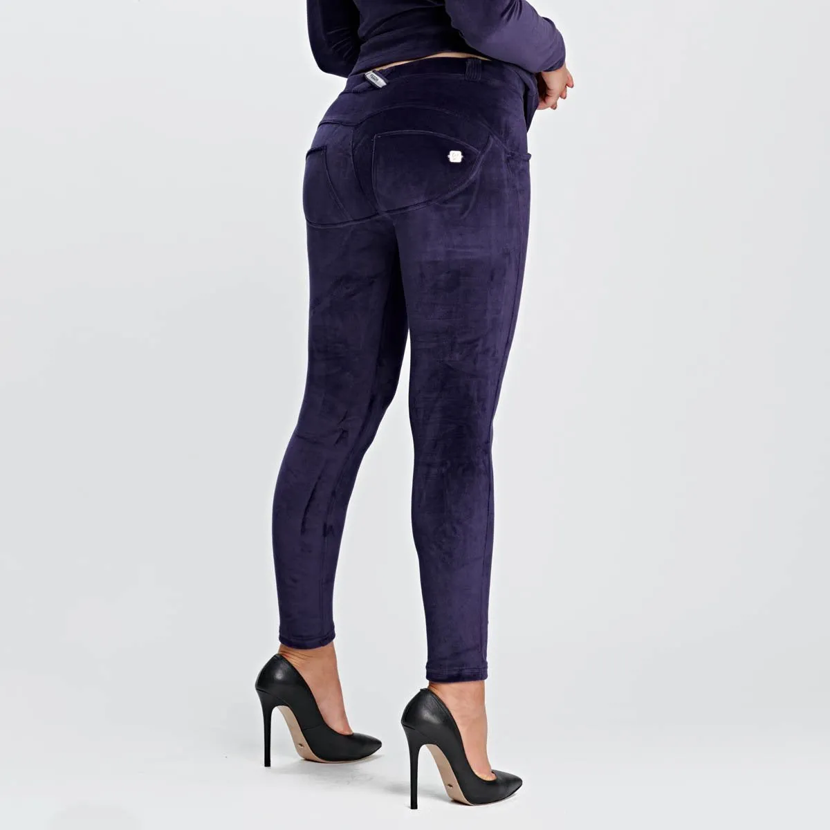 WR.UP® Velvet Set - Mid Waist - Full Length - Violet Tracksuit Set